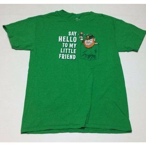 St Patrick's Day Mens T-shirt Size M 38 40 Green Leprechaun Graphic Tee